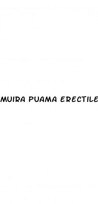 muira puama erectile dysfunction