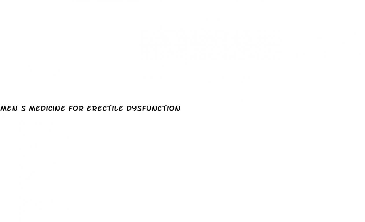 men s medicine for erectile dysfunction
