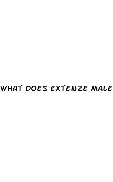 what does extenze male enhancement formula do
