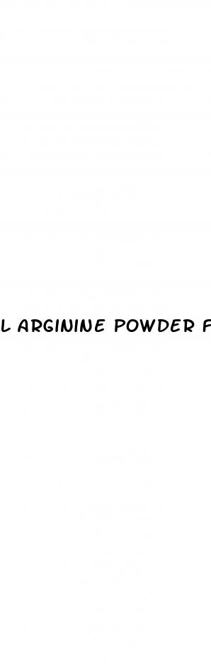 l arginine powder for erectile dysfunction