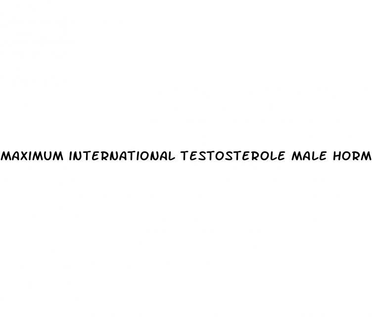 maximum international testosterole male hormone enhancement formula