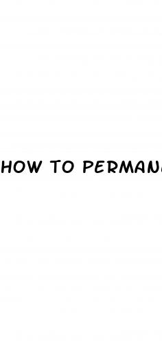 how to permanently increase penis size without exercises