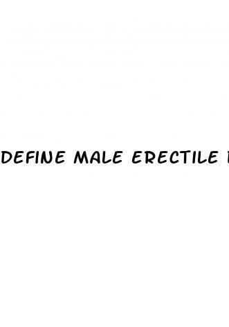 define male erectile dysfunction