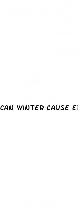 can winter cause erectile dysfunction