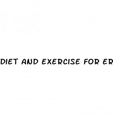 diet and exercise for erectile dysfunction