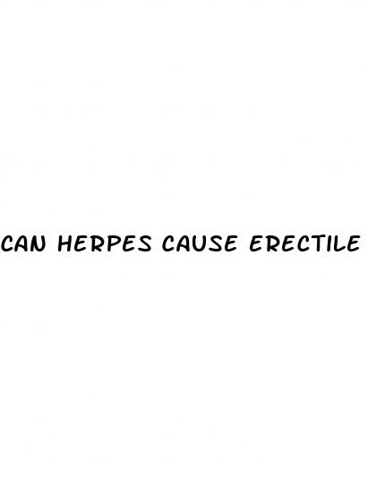 can herpes cause erectile dysfunction