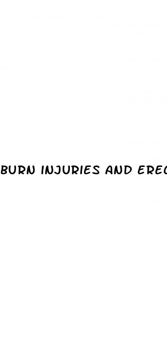 burn injuries and erectile dysfunction