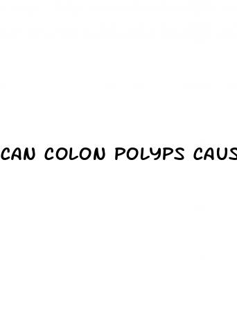 can colon polyps cause erectile dysfunction