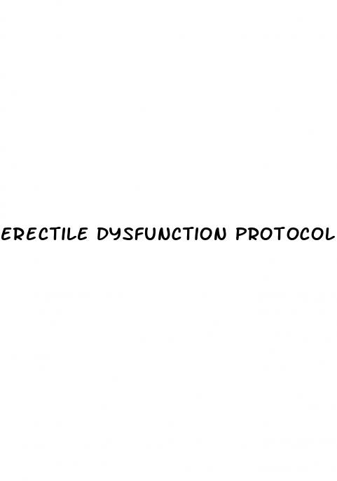 erectile dysfunction protocol free