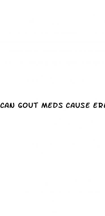 can gout meds cause erectile dysfunction