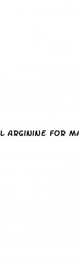 l arginine for male enhancement