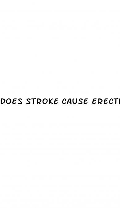 does stroke cause erectile dysfunction