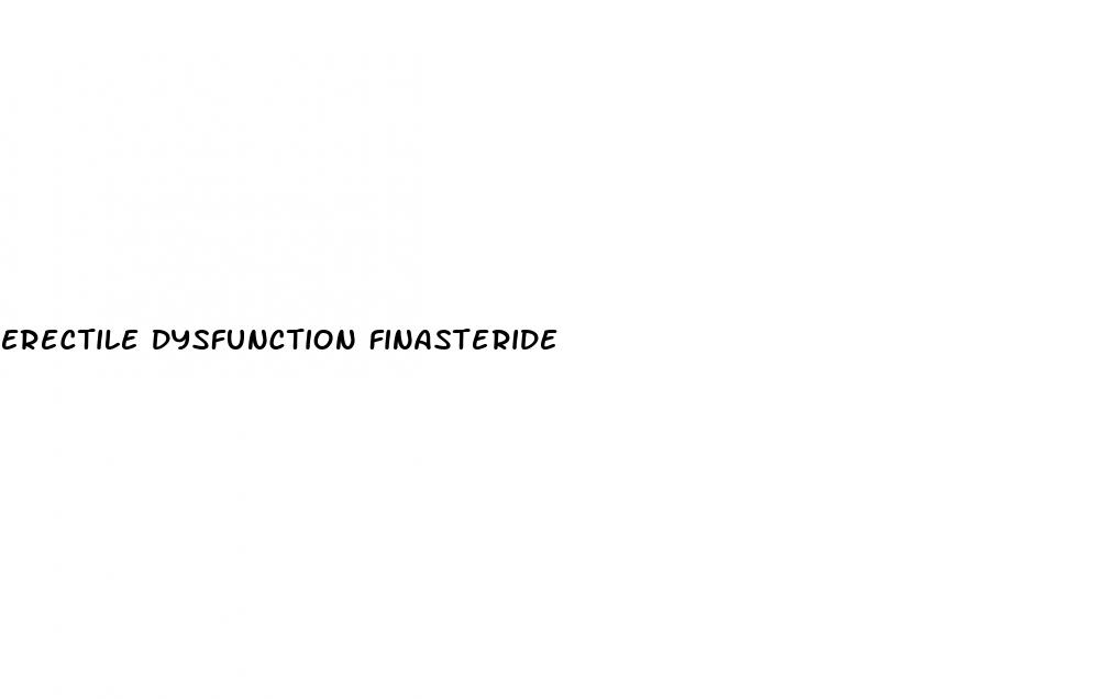 erectile dysfunction finasteride