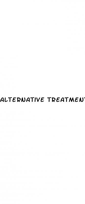 alternative treatment for erectile dysfunction