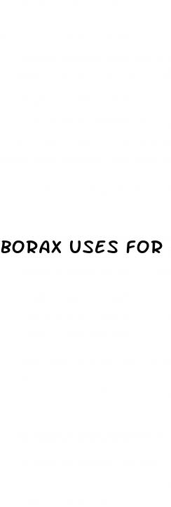 borax uses for erectile dysfunction