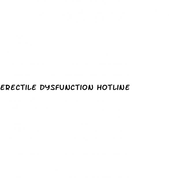 erectile dysfunction hotline