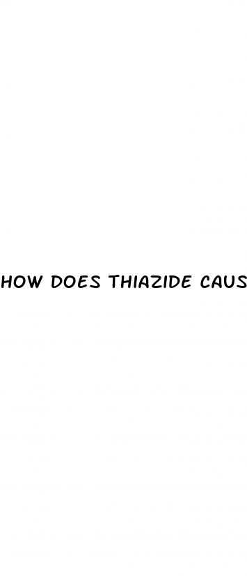 how does thiazide cause erectile dysfunction