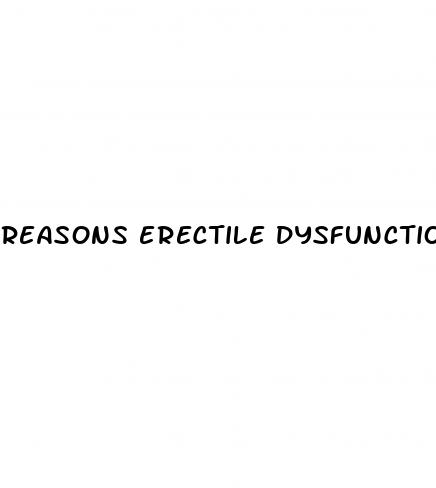 reasons erectile dysfunction young age