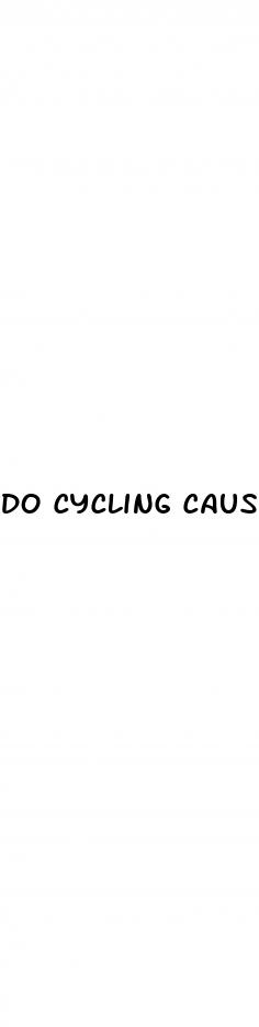 do cycling cause erectile dysfunction