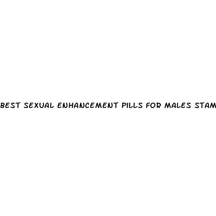 best sexual enhancement pills for males stamina