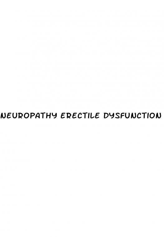 neuropathy erectile dysfunction