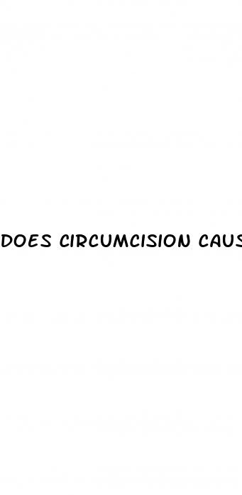 does circumcision cause erectile dysfunction