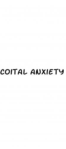 coital anxiety erectile dysfunction