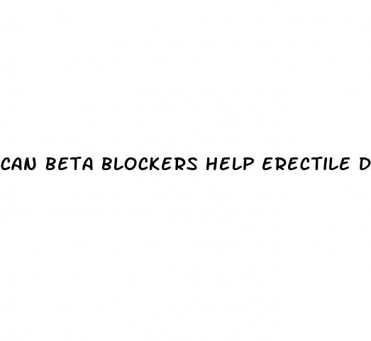 can beta blockers help erectile dysfunction