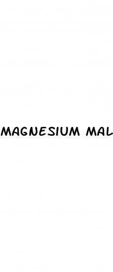magnesium malate erectile dysfunction