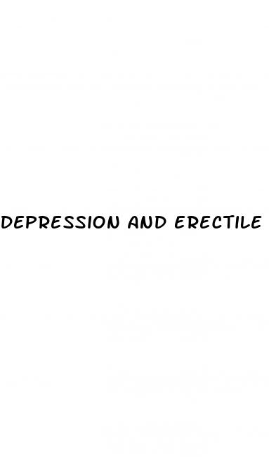 depression and erectile dysfunction causes