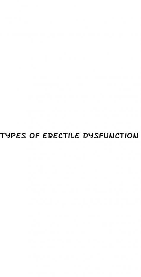 types of erectile dysfunction medication
