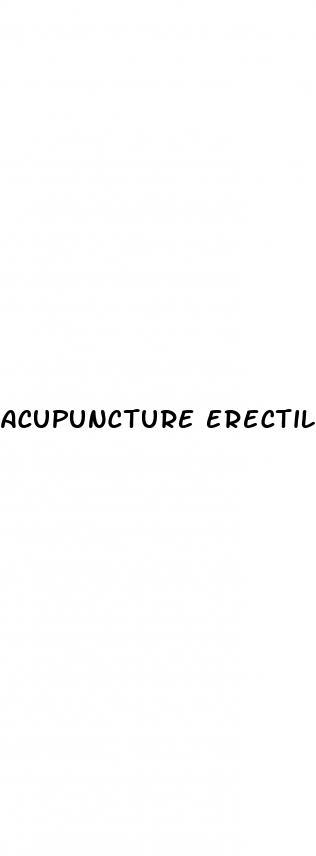 acupuncture erectile dysfunction therapy
