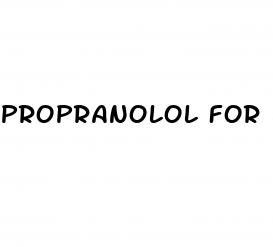 propranolol for erectile dysfunction