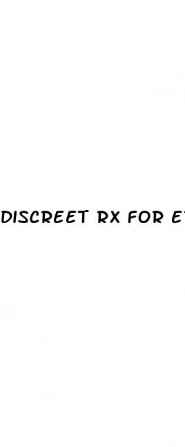 discreet rx for erectile dysfunction