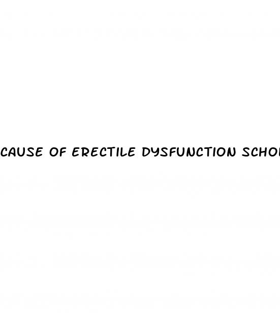 cause of erectile dysfunction scholarly article