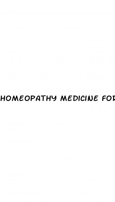 homeopathy medicine for erectile dysfunction