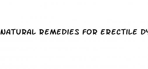 natural remedies for erectile dysfunction reviews