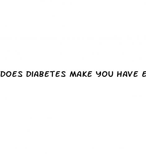 does diabetes make you have erectile dysfunction