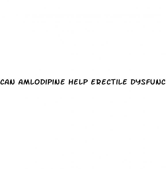 can amlodipine help erectile dysfunction