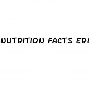 nutrition facts erectile dysfunction