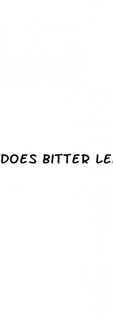 does bitter leaf help erectile dysfunction