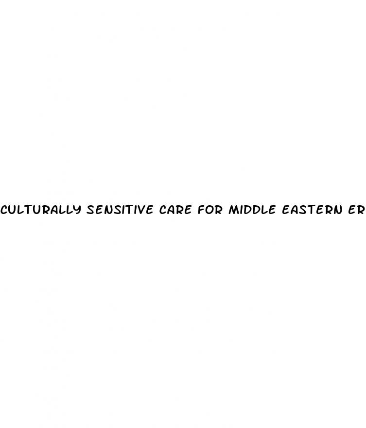 culturally sensitive care for middle eastern erectile dysfunction