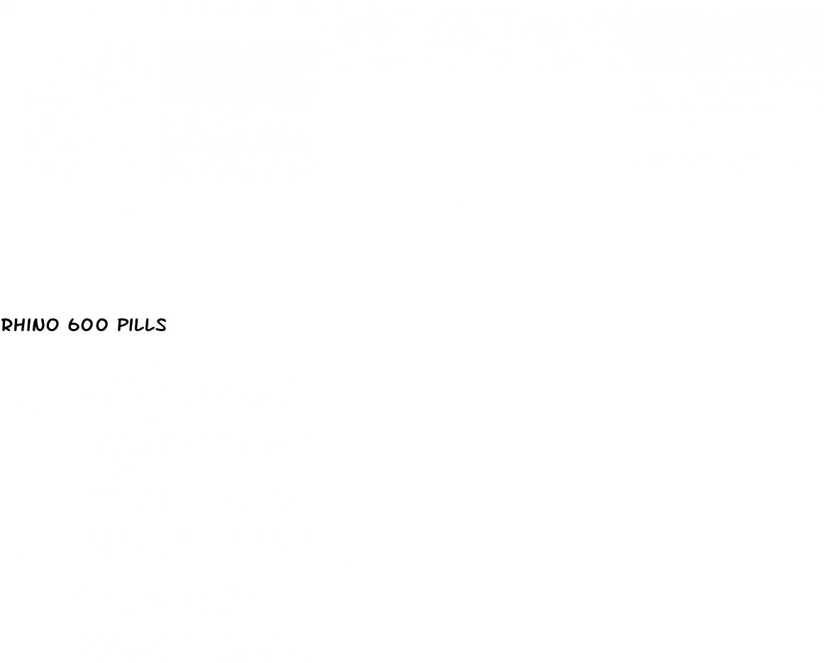 rhino 600 pills