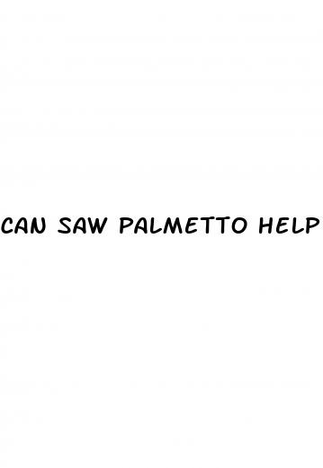 can saw palmetto help with erectile dysfunction