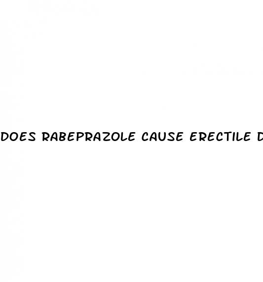 does rabeprazole cause erectile dysfunction