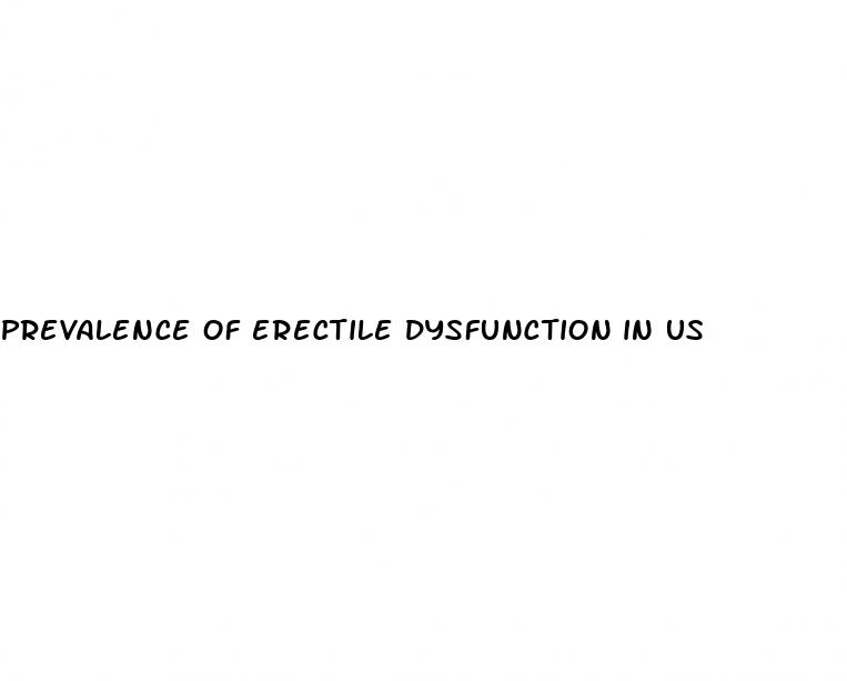 prevalence of erectile dysfunction in us