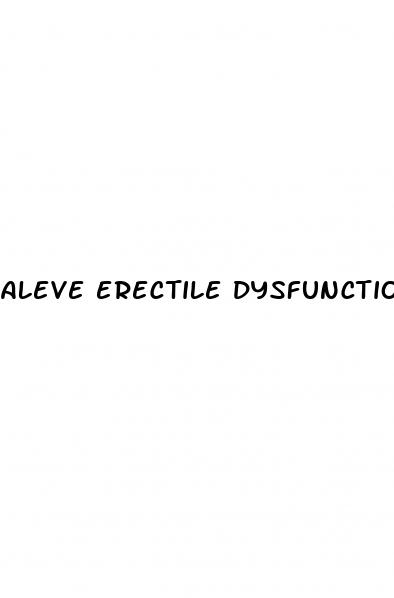 aleve erectile dysfunction