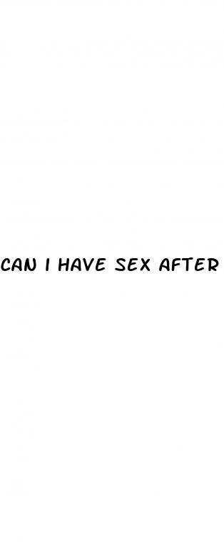 can i have sex after taking the morning after pill