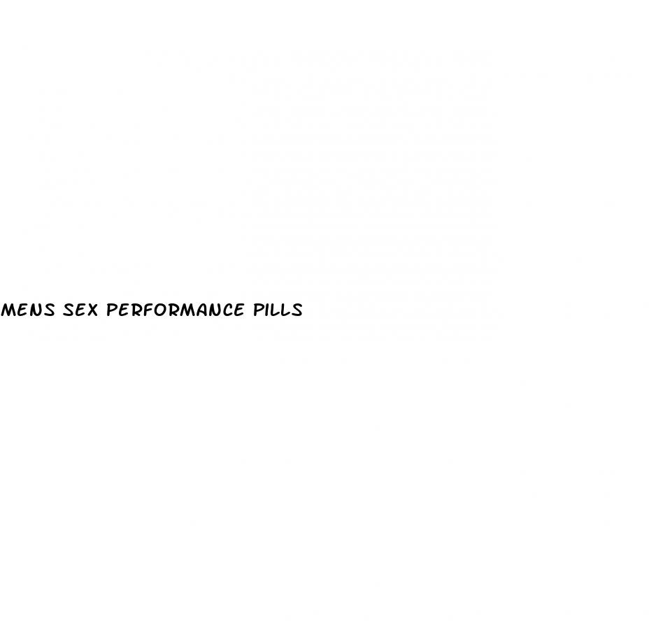 mens sex performance pills