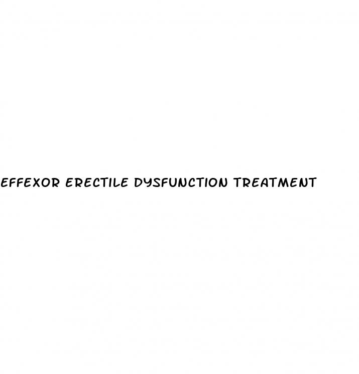 effexor erectile dysfunction treatment
